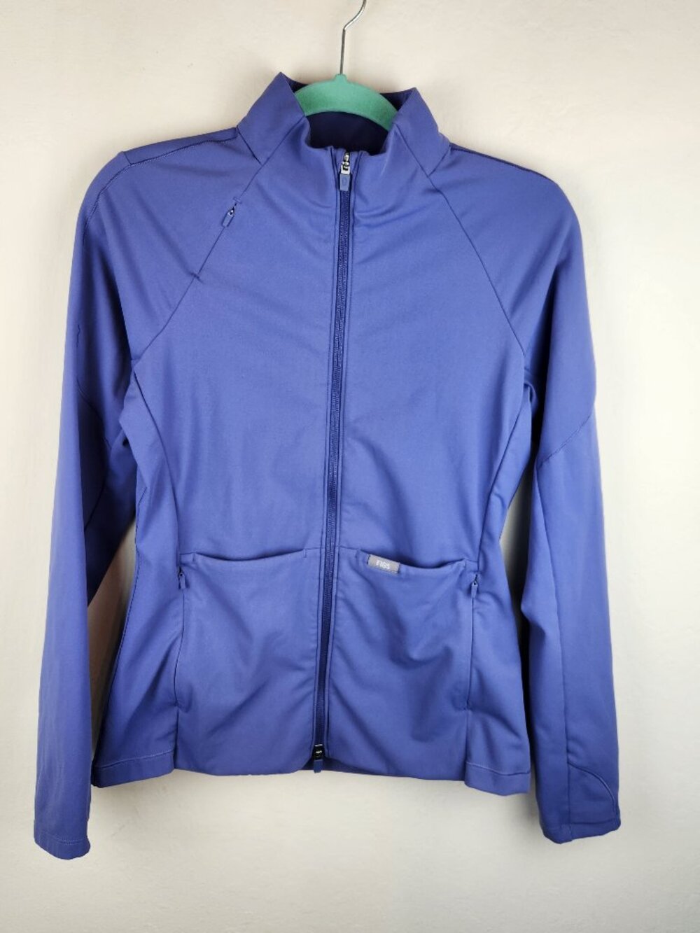 FIGS ContourKnit Scrub Jacket Light Purple/Blue sz M